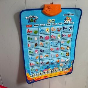Baby Shark Talking ABC Poster - Blue